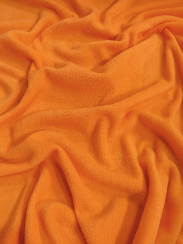 Orange Solid Polar Fleece Fabric