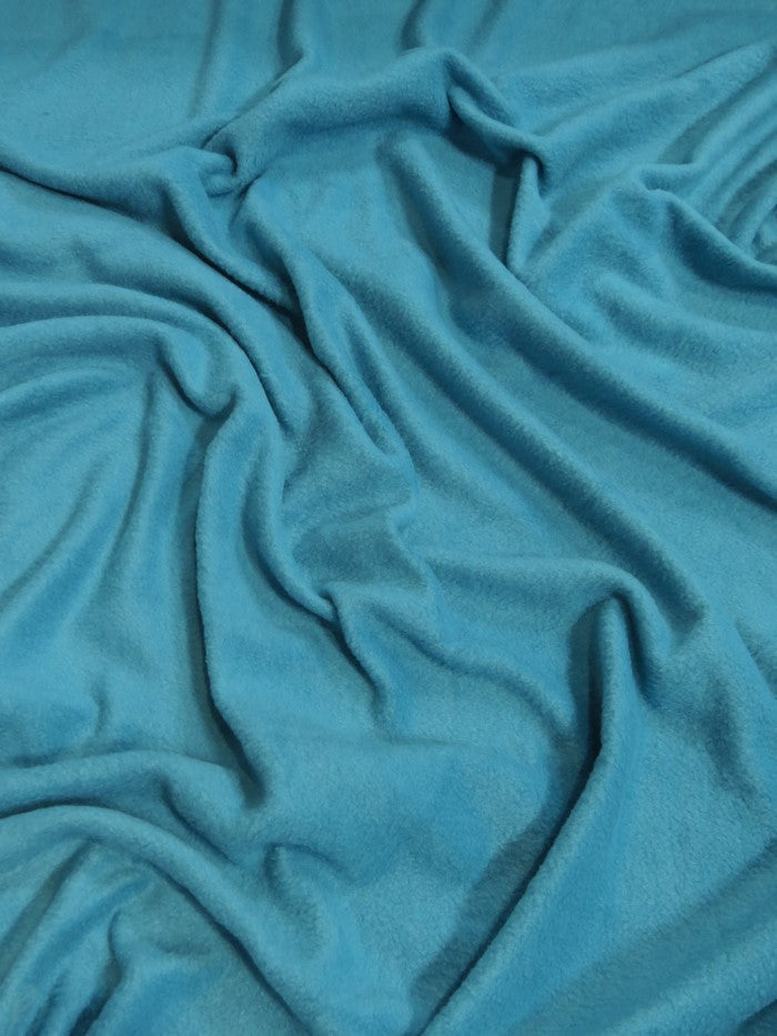 Solid Polar Fleece Fabric Turquoise