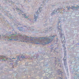 Nylon Spandex Shatter Glass Hologram Fabric 60"
