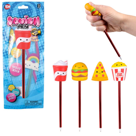 Squish Fast Food Pens (1 DZ)