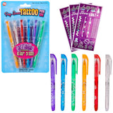 Tattoo Pen Set Pop Art 6" (1 DZ)