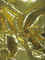 3Mm Mini Micro Shiny Sequins On Stretch Fdy Knit Jersey Polyester Spandex Fabric - Black, Gold, Platinum, Purple, Red, Fuchsia, Royal Blue, Turquoise, Silver, Dusty Pink, Gunmetal, Emerald Green, Lavender, 58" Width