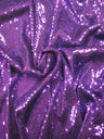 3Mm Mini Micro Shiny Sequins On Stretch Fdy Knit Jersey Polyester Spandex Fabric - Black, Gold, Platinum, Purple, Red, Fuchsia, Royal Blue, Turquoise, Silver, Dusty Pink, Gunmetal, Emerald Green, Lavender, 58" Width