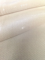 3Mm Micro Mini Matte Sequins Stretch Polyester Spandex Fabric - Black, 56/58" Width