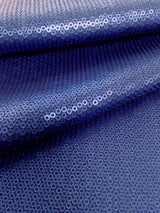 3Mm Micro Mini Matte Sequins Stretch Polyester Spandex Fabric - Black, 56/58" Width