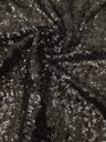 3Mm Mini Matte Overlapping Sequins Nylon Mesh Fabric - Black, Ivory, Silver, Copper, Red, Blush, Dark Gold, Champagne, 52" Width