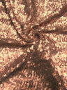 3Mm Mini Matte Overlapping Sequins Nylon Mesh Fabric - Black, Ivory, Silver, Copper, Red, Blush, Dark Gold, Champagne, 52" Width