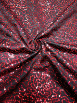 Polyester Spandex Sequins Fabric - Shiny Hologram Swirl, 54" Width