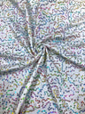 Polyester Spandex Sequins Fabric - Shiny Hologram Swirl, 54" Width