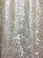 Polyester Mesh Fabric - 3MM Shiny Sequin Floral Design, 54" Width
