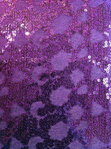 6Mm Black Sequins Poly Fishnet Mesh Fabric - Shiny Colored Metallic Foil Hive Pattern, Black, Magenta, Turquoise, Purple, Red, Silver, Gold, 52"/54" Width