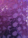 6Mm Black Sequins Poly Fishnet Mesh Fabric - Shiny Colored Metallic Foil Hive Pattern, Black, Magenta, Turquoise, Purple, Red, Silver, Gold, 52"/54" Width