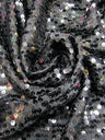 5Mm Shiny Sequin Paillettes Polyester Spandex Fabric - Black, Gold, Red, Purple, Turquoise, Silver, 56"-58" Width