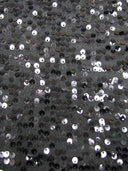 5Mm Shiny Sequin Paillettes Polyester Spandex Fabric - Black, Gold, Red, Purple, Turquoise, Silver, 56"-58" Width