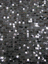 5Mm Shiny Sequin Paillettes Polyester Spandex Fabric - Black, Gold, Red, Purple, Turquoise, Silver, 56"-58" Width