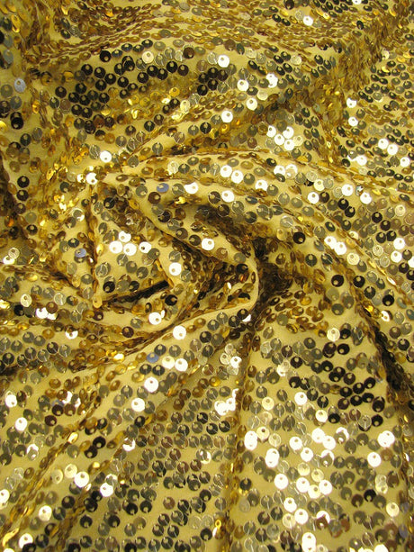 5Mm Shiny Sequin Paillettes Polyester Spandex Fabric - Black, Gold, Red, Purple, Turquoise, Silver, 56"-58" Width