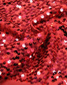 5Mm Shiny Sequin Paillettes Polyester Spandex Fabric - Black, Gold, Red, Purple, Turquoise, Silver, 56"-58" Width