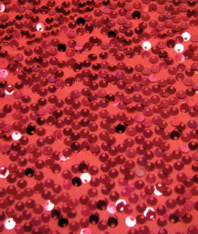 5Mm Shiny Sequin Paillettes Polyester Spandex Fabric - Black, Gold, Red, Purple, Turquoise, Silver, 56"-58" Width