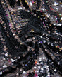 7 Mm Overlapping Shiny Fish Scale-Style Nylon Mesh Fabric - Black, Red, Turquoise, Fuchsia, Purple, Dusty Rose, Royal, 52" Width