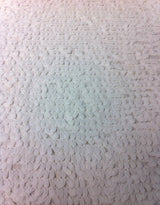 4Mm Ivory Matte Oval Sequins On White Polyester Spandex Jersey Fabric - Ivory Matte Oval Sequins, White, 58" Width