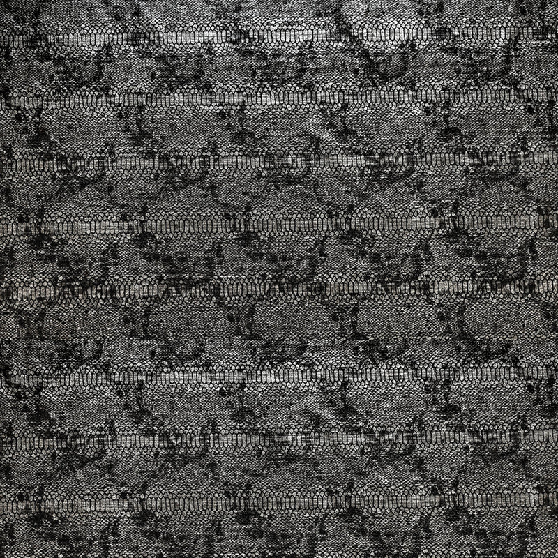 Shiny Snake Print Foil Polyester Spandex Fabric - Gray/Black, Brown/Black, 57" Width