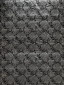 Shiny Snake Print Foil Polyester Spandex Fabric - Gray/Black, Brown/Black, 57" Width