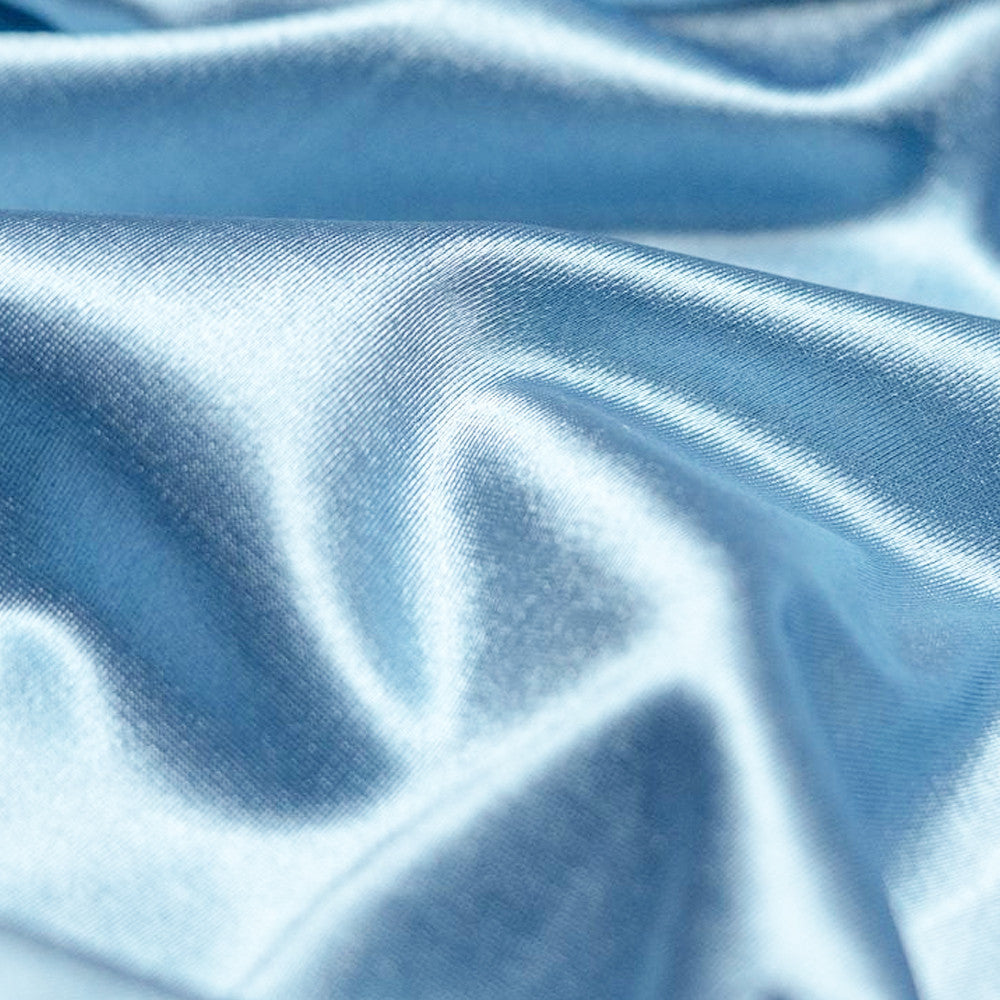 Shiny Stretch Casino Satin Polyester Spandex Fabric - 7 Colors, 60" Wide