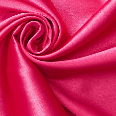 Shiny Stretch Super Satin Polyester Spandex Fabric - Taupe, Fuchsia, Red, Cobalt Blue, 60" Width