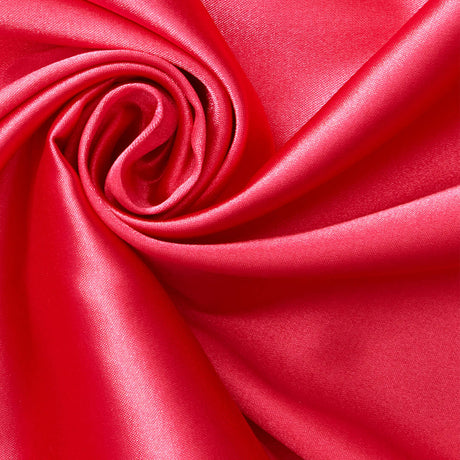 Shiny Stretch Super Satin Polyester Spandex Fabric - Taupe, Fuchsia, Red, Cobalt Blue, 60" Width