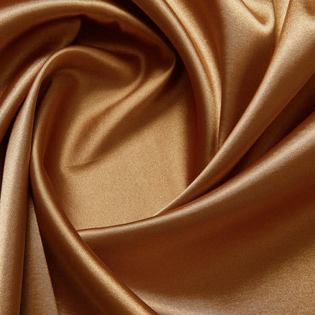 Shiny Stretch Shakira Satin Polyester Spandex Fabric - Green, Mocca, 60" Wide