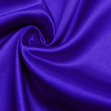 Shiny Stretch Super Satin Polyester Spandex Fabric - Taupe, Fuchsia, Red, Cobalt Blue, 60" Width