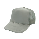 Trucker Hats Caps Fabric - Grey, Adjustable (1 Unit)