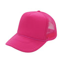 Trucker Hats Caps Fabric - Hot Pink, Adjustable Size (1 Unit)