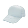 Trucker Hats Caps Fabric - White, Adjustable Size (1 Unit)
