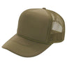 Trucker Hats Caps Fabric - Olive, Adjustable Size (1 Unit)