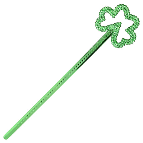 St. Patrick's Day Metallic Shamrock Wand 12" (1 DZ)