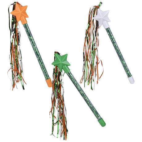 St. Patrick's Day Star Tinsel Wand (1 DZ)
