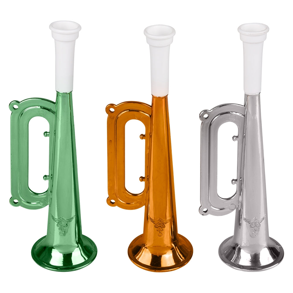 St. Patrick's Day Metallic Trumpet 7" (1 DZ)