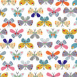 Cotton Fabric White Butterfly 43/44"