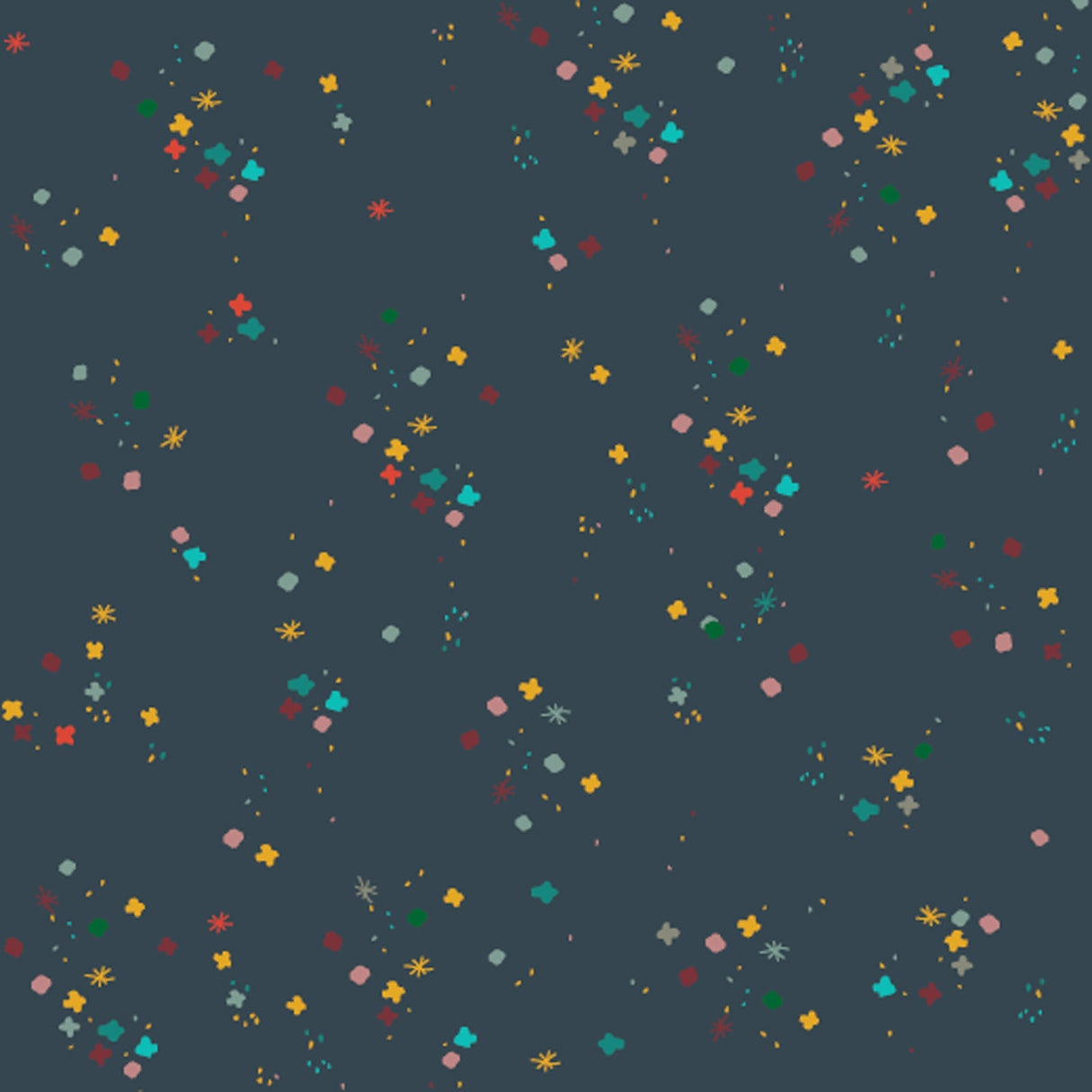 Cotton Fabric Navy Mystery 43/44"
