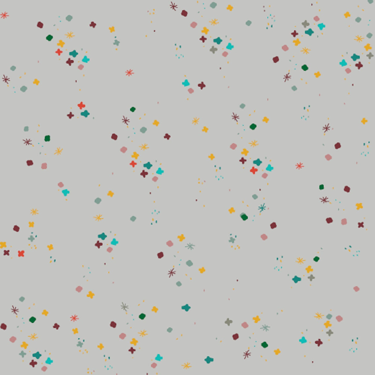 Cotton Fabric Light Grey Mystery 43/44"