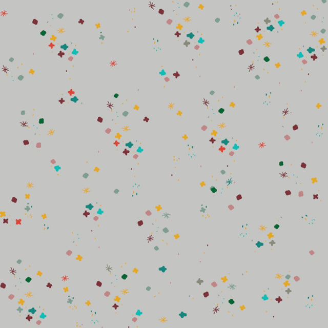 Cotton Fabric Light Grey Mystery 43/44"