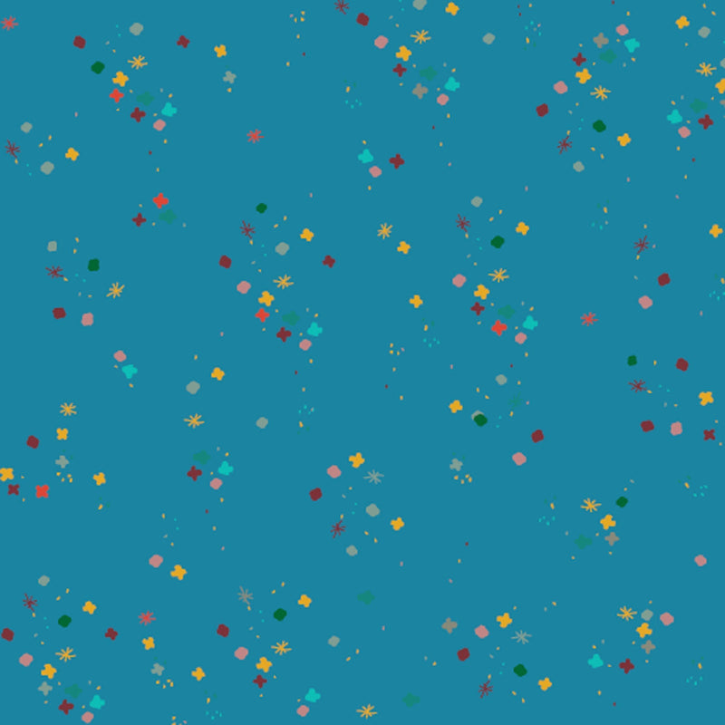 Cotton Fabric Teal Touch Mystery 43/44"