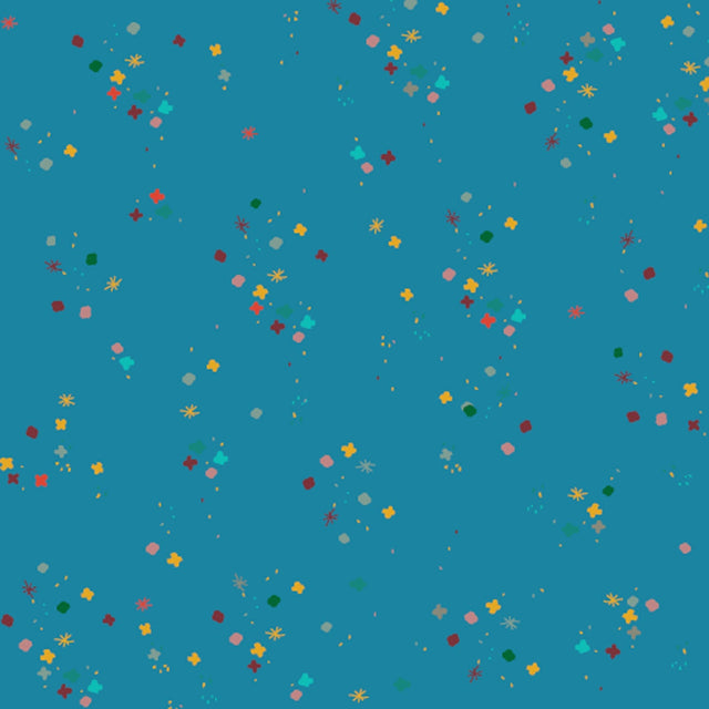 Cotton Fabric Teal Touch Mystery 43/44"