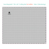 Sew Magnetic Cutting System Magnetic Cutting System - Self-Healing Magnetic Cutting Mat, Acrylic Magnetic Ruler, 20" X 24" Mat, 6.5" X 24" Ruler, Right-Handed System, 12 Magnets (1 Kit)