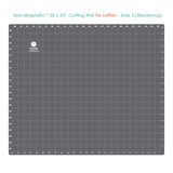 Sew Magnetic Cutting System Magnetic Cutting System - Self-Healing Magnetic Cutting Mat, Acrylic Magnetic Ruler, 20" X 24" Mat, 6.5" X 24" Ruler, Right-Handed System, 12 Magnets (1 Kit)
