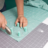 Sew Magnetic Cutting System Magnetic Cutting System - Self-Healing Magnetic Cutting Mat, Acrylic Magnetic Ruler, 20" X 24" Mat, 6.5" X 24" Ruler, Right-Handed System, 12 Magnets (1 Kit)