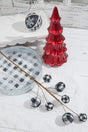 25” Black & White Buffalo Check Plaid Ball Spray