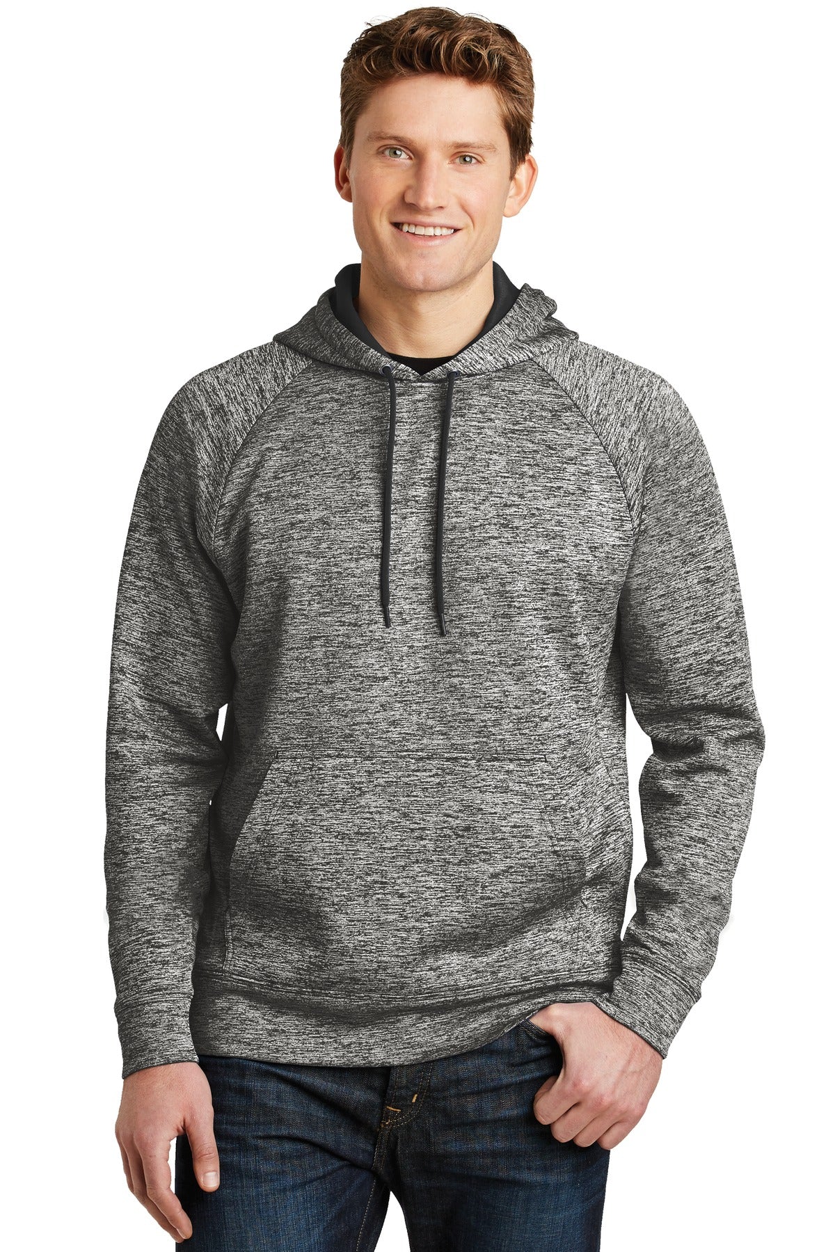 Sport-Tek® PosiCharge Electric Heather Fleece Hooded Pullover