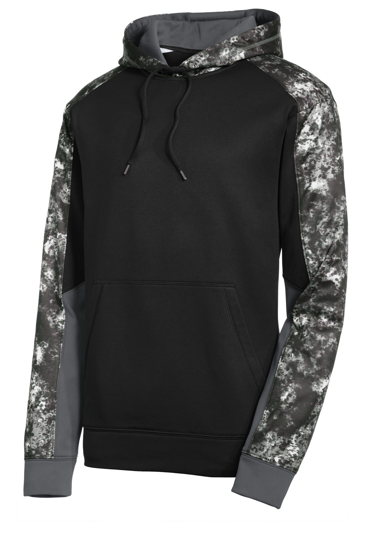 Sport-Tek® Sport-Wick Mineral Freeze Fleece Colorblock Hooded Pullover